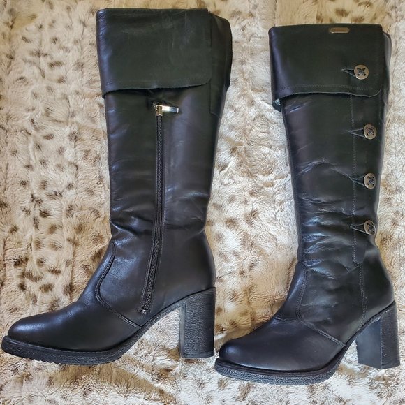 Pajar Black Heeled Boots - Picture 7 of 9